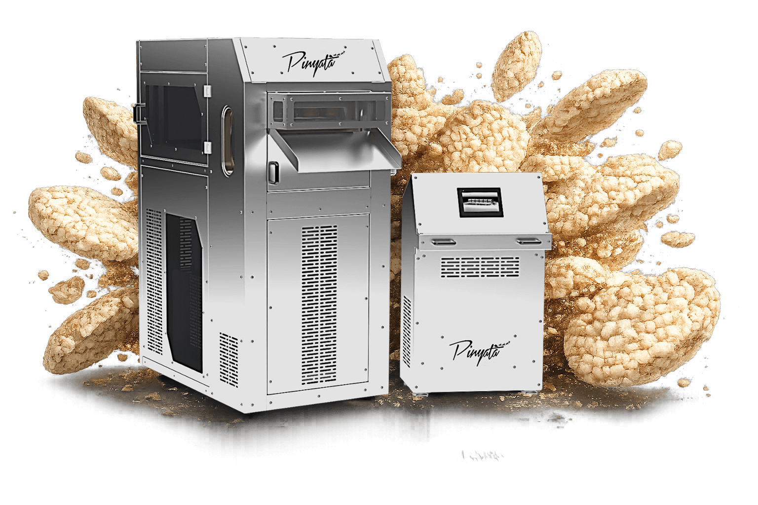 Pinyata Gıda Makinaları | Çikolata Üretim Hatları, Çikolata Kalıplama, Bar & Kek Gofret Hatları, Rice Cake, Soğutma Tüneli ve Endüstriyel Gıda Makineleri | Pirinç - Mısır Patlağı Makinesi (Puffed Rice Cake), Puffed Rice Cake (Mısır - Pirinç  Patlağı Makinesi ) Üretim Hattı, Hindistan Cevizi Bar Üretim Hattı, Nuga & Karamel Üretim Hattı, Endüstriyel Çikolata Kalıplama Hattı, Tam Otomatik Çikolata Kalıplama Hattı, Bilyalı Çikolata Değirmeni – 500 kg, Hızlı Tip Bilyalı Çikolata Değirmeni – 1000 kg, Endüstriyel Çikolata Temperleme Makinesi, Endüstriyel Soğutma Tüneli, Endüstriyel Soğutma ve Ayırma Konveyör Masası, Konveyörlü Endüstriyel Giyotin Kesim Makinesi, Dörtlü Karamel Şekillendirme ve Laminasyon Ünitesi, Endüstriyel Çoklu Diskli Dilimleme Makinesi, Çikolata Kaplama Makinesi, Endüstriyel Pudra Değirmeni, Endüstriyel Yağ Eritme Tankı, Endüstriyel Ön Hazırlama Mikseri, Stok (Dinlendirme) Tankı, Endüstriyel Tünel Fırın, Endüstriyel Hamur Hazırlama Sistemi, Yaprak Soğutma Makinesi, Endüstriyel Z Mikser, Endüstriyel Iskarta Değirmeni, Endüstriyel Blok Soğutma Ünitesi, Endüstriyel Krema Hazırlama Mikseri ve Stok Tankı, Endüstriyel Krema Sürüm Makinesi